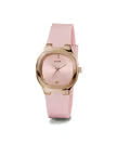 GUESS Silicone Women Pink Analog Square Dial Watch- Gw0658L2, Pink Band