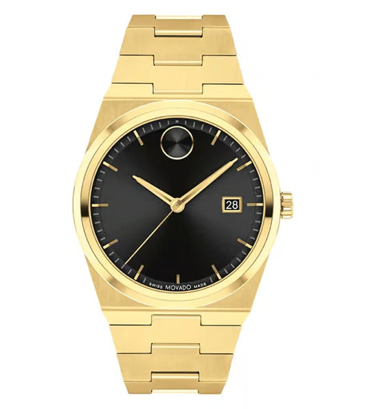 Movado Bold Quest Swiss Qtz Black Round Dial Men's Watch - 3601223