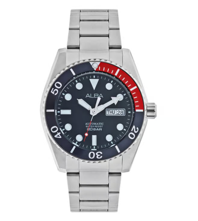 ALBA Automatic Black Men 43mm Watch Automatic AL4293X1