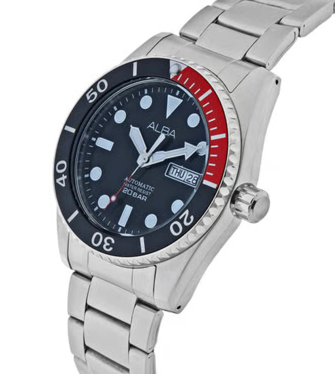 ALBA Automatic Black Men 43mm Watch Automatic AL4293X1