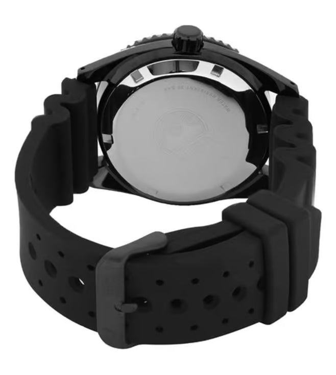 Alba AL4439X1 Green Dial With Black Silicone Strap Automatic Watch