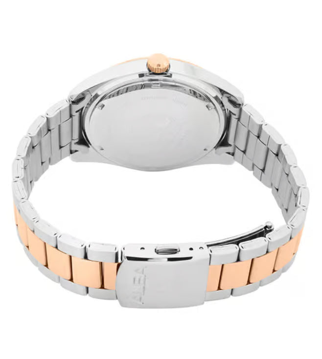 Alba AS9S62X1 Silver White Patterned Dial Watch