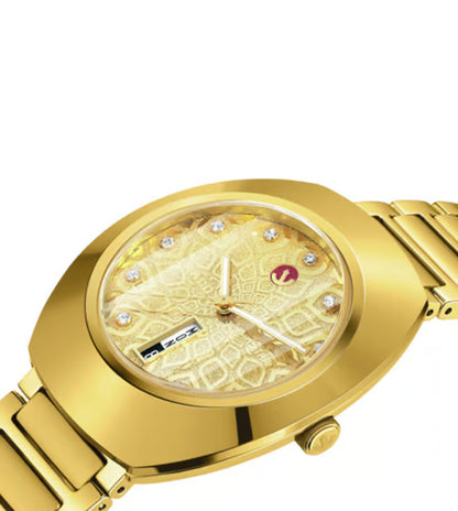 Rado Diastar Unisex Automatic Yellow Dial Analog Stainless Steel Watch R12161633