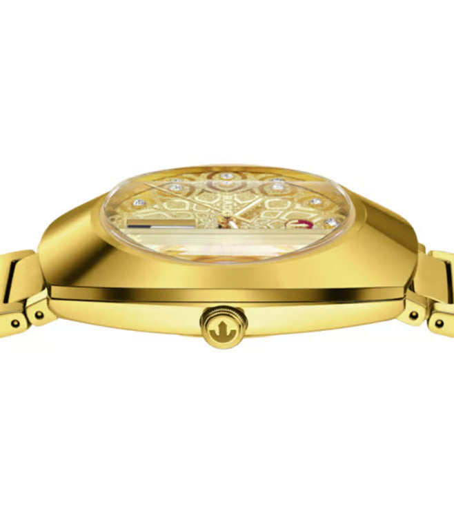 Rado Diastar Unisex Automatic Yellow Dial Analog Stainless Steel Watch R12161633