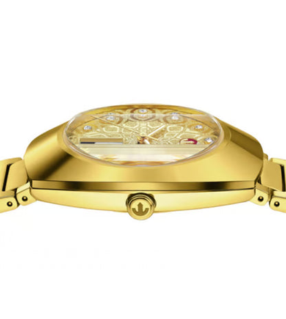 Rado Diastar Unisex Automatic Yellow Dial Analog Stainless Steel Watch R12161633