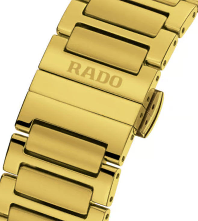 Rado Diastar Unisex Automatic Black & Yellow Dial Analog Stainless Steel Watch R12161653