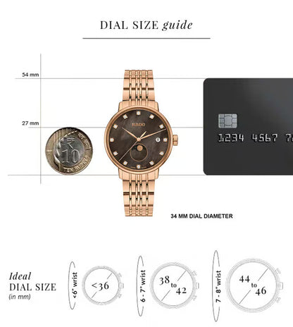 Rado Coupole Diamonds Moonphase R22885903