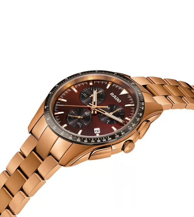 Rado Hyperchrome Men Quartz Brown Dial Analog Stainless Steel Watch R32185153