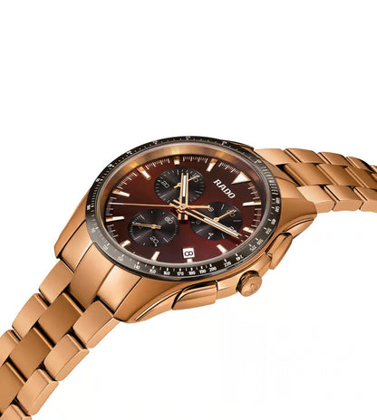 Rado Hyperchrome Men Quartz Brown Dial Analog Stainless Steel Watch R32185153