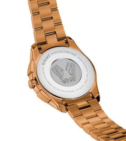 Rado Hyperchrome Men Quartz Brown Dial Analog Stainless Steel Watch R32185153