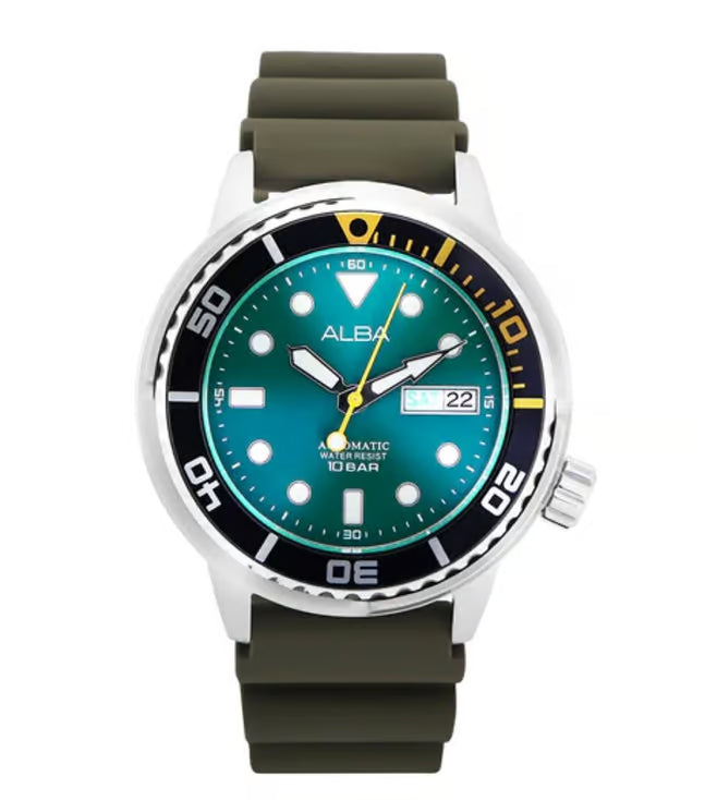 ALBA Automatic Aqua Green Men 43mm Watch Automatic AL4249X1