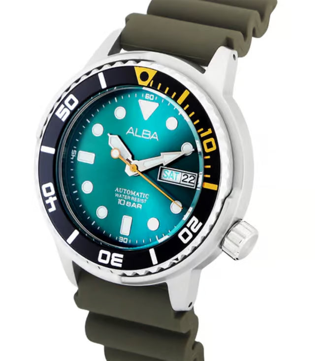 ALBA Automatic Aqua Green Men 43mm Watch Automatic AL4249X1