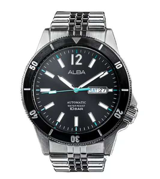 ALBA Automatic Black Men 44mm Watch Automatic AL4645X1