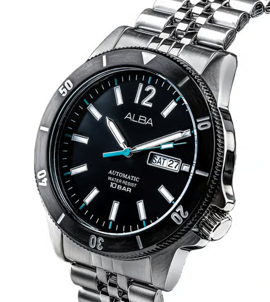 ALBA Automatic Black Men 44mm Watch Automatic AL4645X1