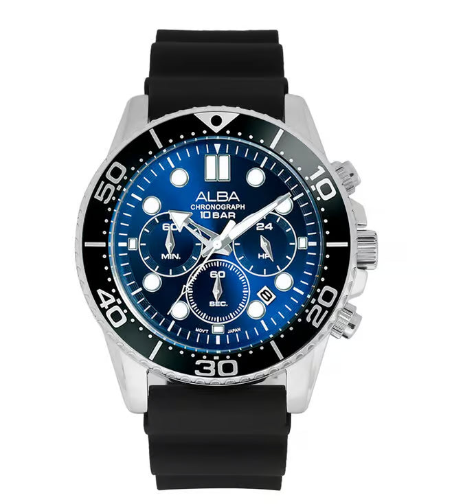 ALBA Active Blue Men 45mm Watch Quartz AT3J47X1
