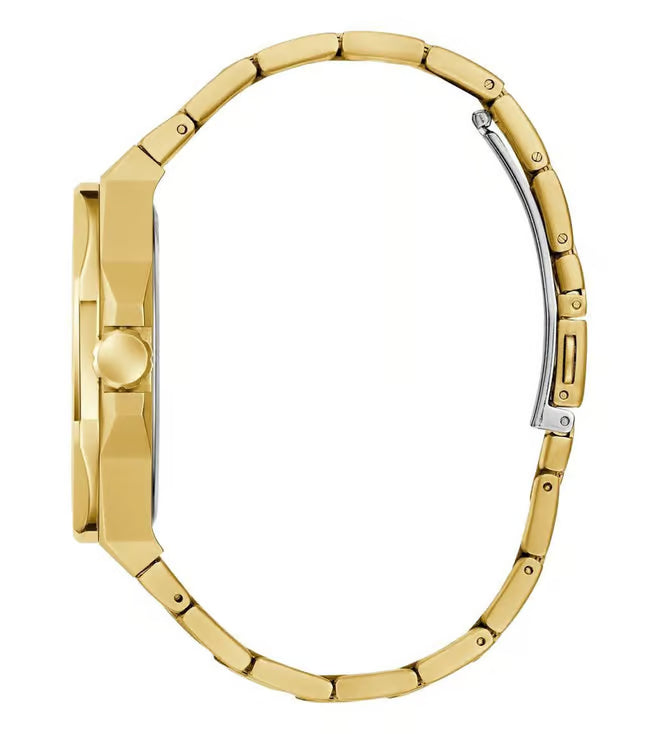 GUESS Emperor Champagne Round Dial Analog Men's Watch - GW0849G2