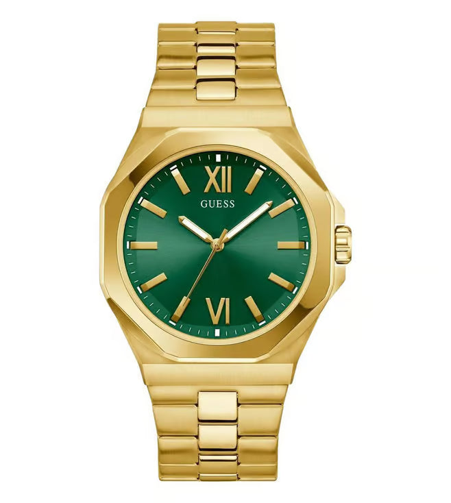GUESS Emperor Champagne Round Dial Analog Men's Watch - GW0849G2