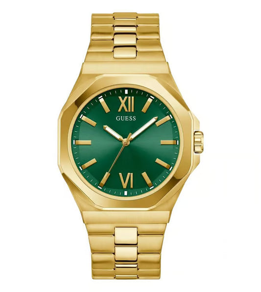 GUESS Emperor Champagne Round Dial Analog Men's Watch - GW0849G2
