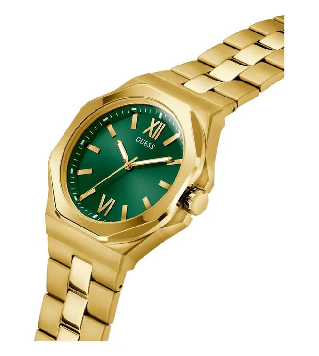 GUESS Emperor Champagne Round Dial Analog Men's Watch - GW0849G2