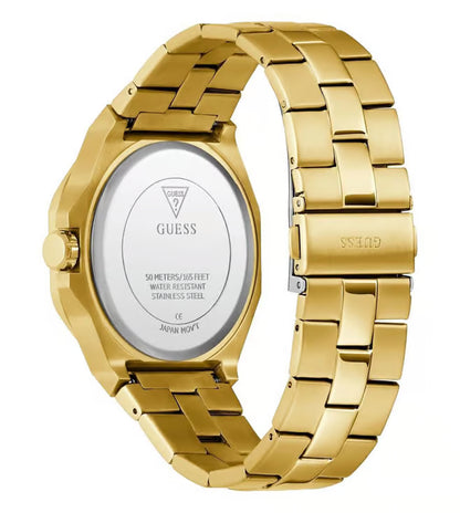 GUESS Emperor Champagne Round Dial Analog Men's Watch - GW0849G2