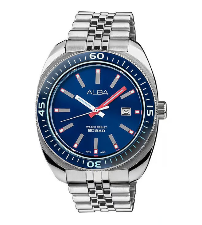ALBA Active Blue Men 43mm Watch Quartz AS9T79X1