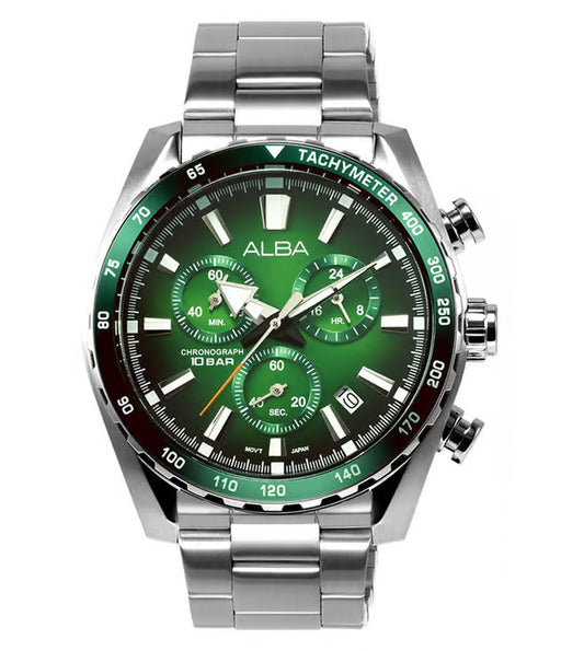 ALBA SIGNA Green Men 44mm Watch Quartz AX7007X1