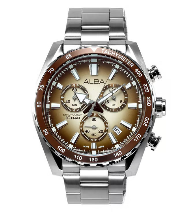 ALBA SIGNA Brown Men 44mm Watch Quartz AX7009X1