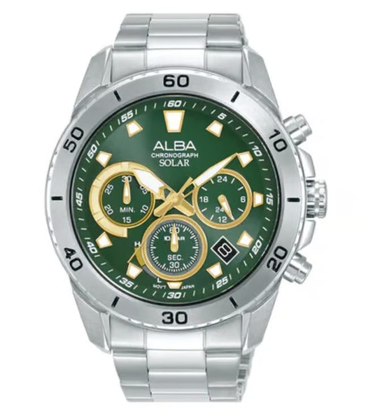 ALBA Solar Quartz Chronograph Men 43.8 mm AZ5011X1