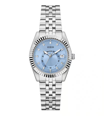 Guess Ice Blue Round Dial Analog Women's Watch - GW0936L1