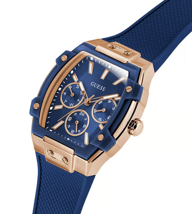 Blue Rectangle Dial Analog Women's Watch - GW0945L4