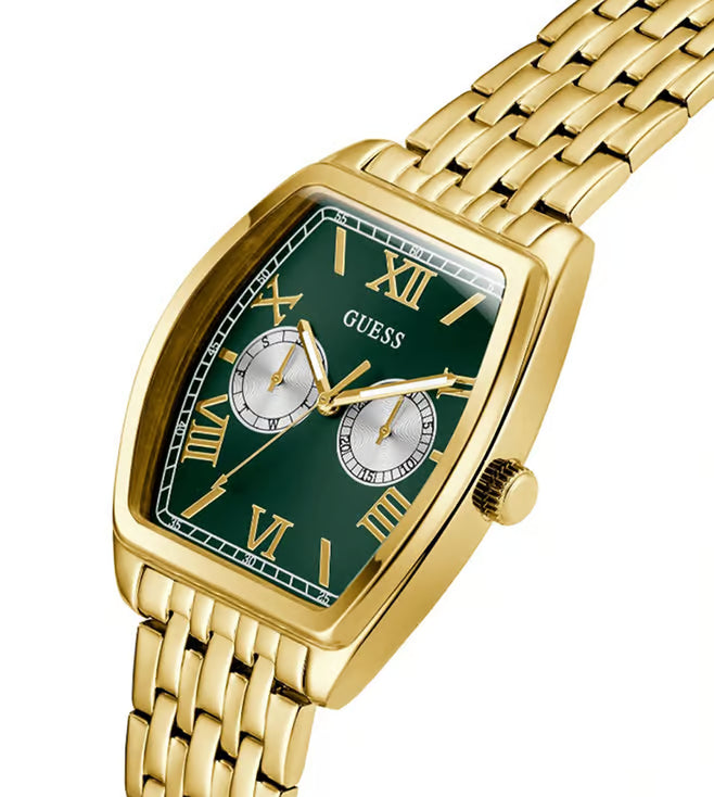 Green Rectangle Dial Analog Men's Watch - GW0975G2