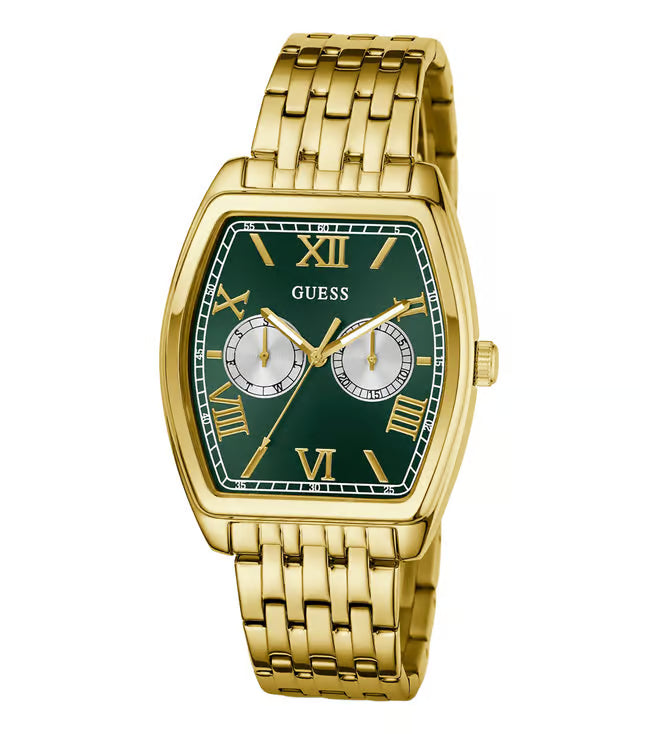 Green Rectangle Dial Analog Men's Watch - GW0975G2