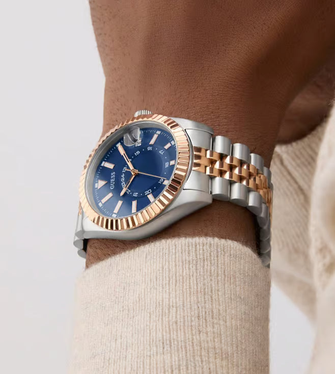 Blue Round Dial Analog Men's Watch - GW0977G5