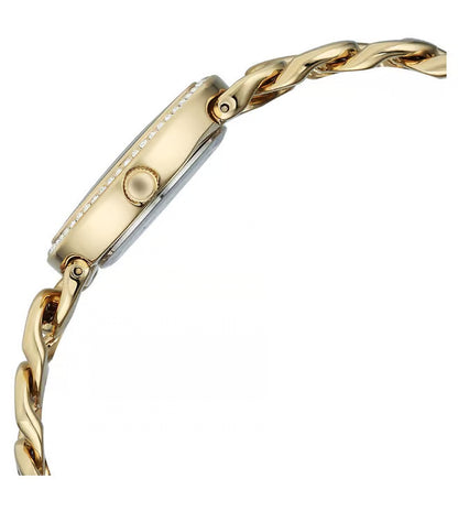 Titan Raga Spotlight Quartz Analog Blue Dial Golden Metal Strap Watch For Women 95429ym01