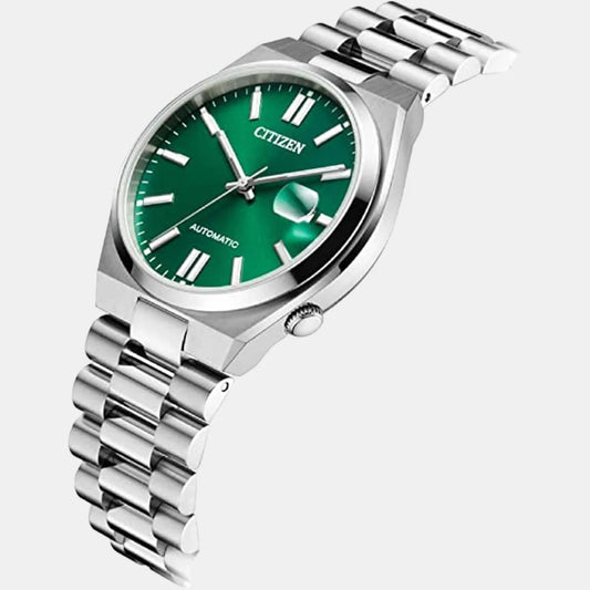 Citizen Tsuyosa Men Automatic Green Dial Analog Stainless Steel Watch NJ0150-81X