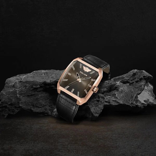 Police Black Dial Quartz Analog Watch for Men