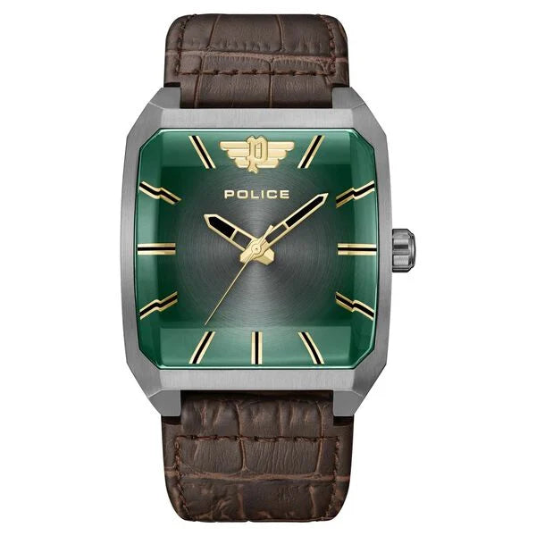Police Green Dial Quartz Analog Watch for Men