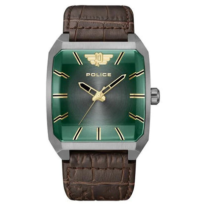 Police Green Dial Quartz Analog Watch for Men