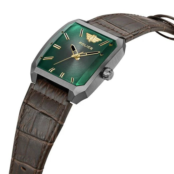 Police Green Dial Quartz Analog Watch for Men