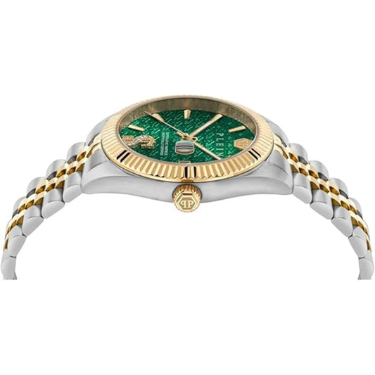 Philipp Plein Date Superlative Green Dial With Date Analog Men Watch PWMFA0825