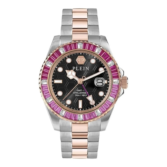 Philipp Plein GMT Black Dial Analog Stainless Steel Men's Watch PWPZA0424