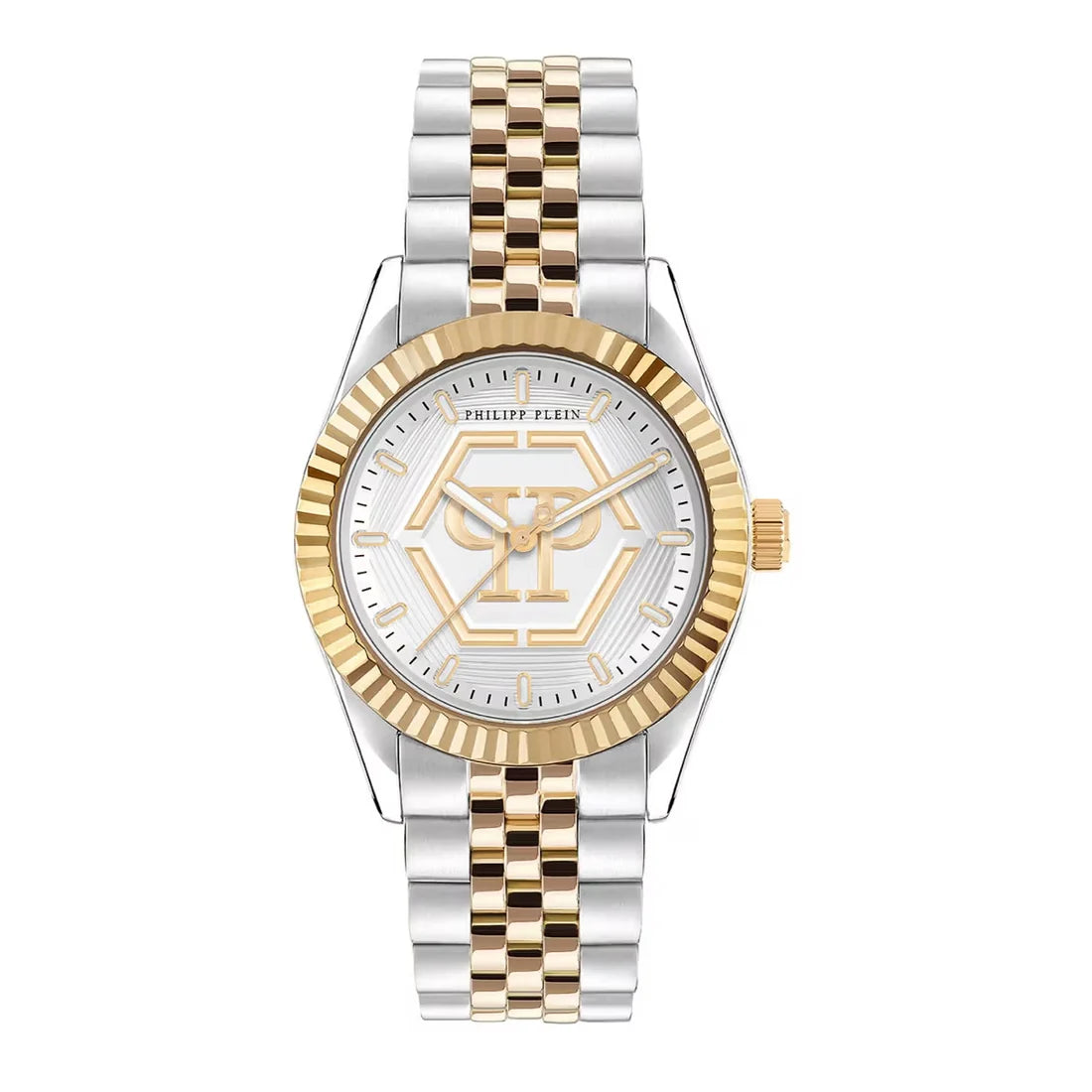 Philipp Plein Date Superlative Silver Dial Analog Women Watch PW2BA0323