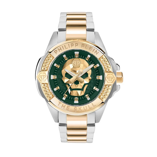 Philipp Plein Quartz Green Dial Analog Stainless Steel Men Watch PWAAA2825