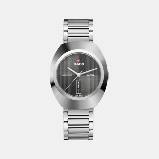 Rado Diastar Unisex Automatic Grey Dial Analog Stainless Steel Watch R12160103