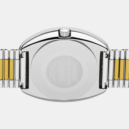 Rado Diastar Men Quartz Yellow Dial Analog Stainless Steel Watch R12391633