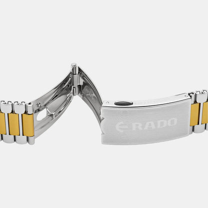 Rado Diastar Men Quartz Yellow Dial Analog Stainless Steel Watch R12391633
