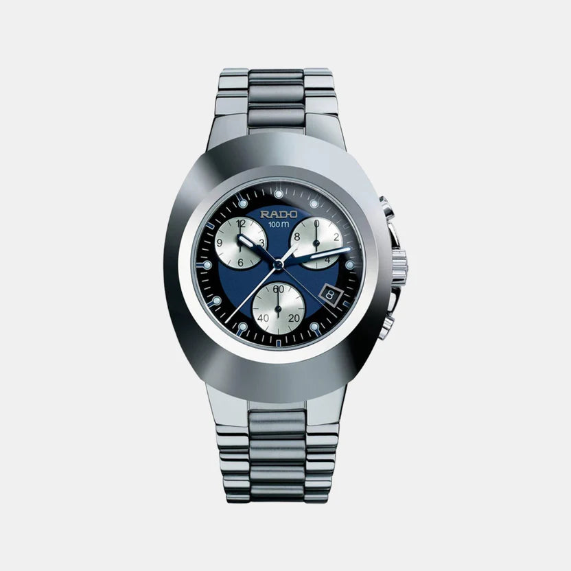 Rado Diastar Men Quartz Blue Dial Chronograph Stainless Steel Watch R12638173