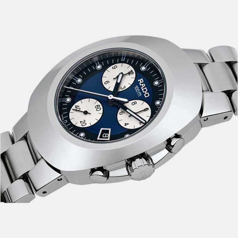 Rado Diastar Men Quartz Blue Dial Chronograph Stainless Steel Watch R12638173