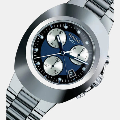 Rado Diastar Men Quartz Blue Dial Chronograph Stainless Steel Watch R12638173