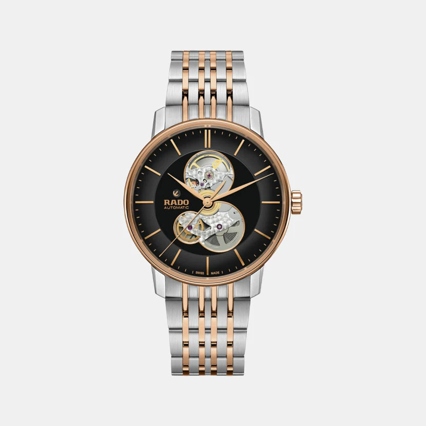 Rado Coupole Men Automatic Black Dial Analog Stainless Steel Watch R22894163